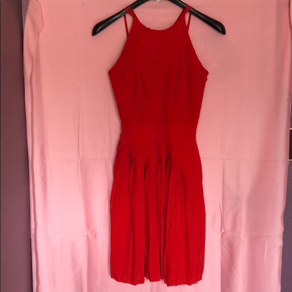 Red Pleated Dress! OBO